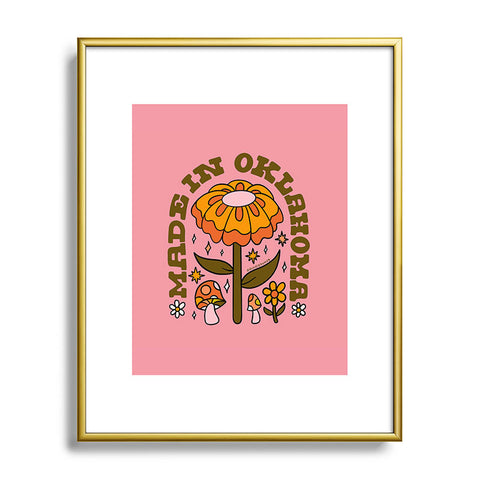 Doodle By Meg Made In Oklahoma Metal Framed Art Print