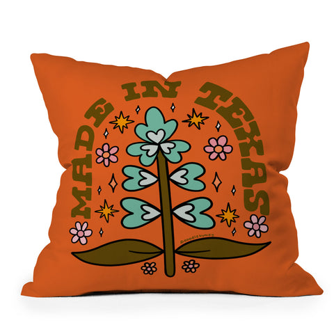Doodle By Meg Made In Texas Outdoor Throw Pillow