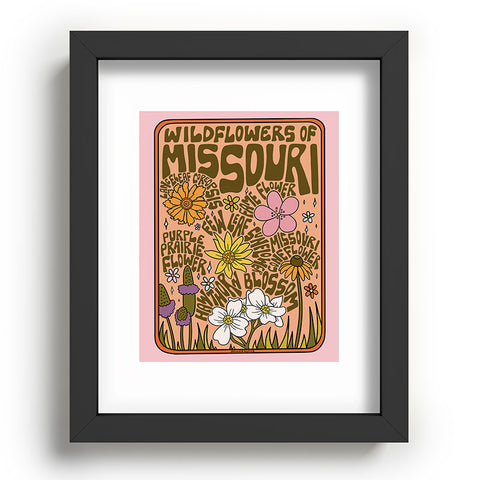 Doodle By Meg Missouri Wildflowers Recessed Framing Rectangle