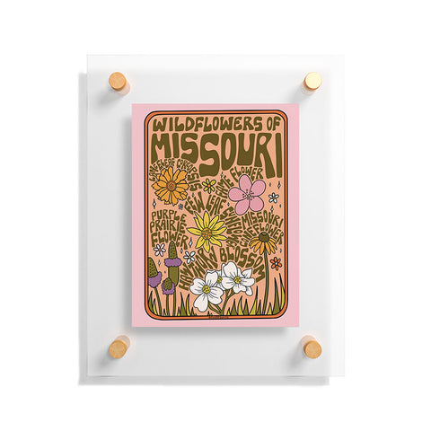 Doodle By Meg Missouri Wildflowers Floating Acrylic Print