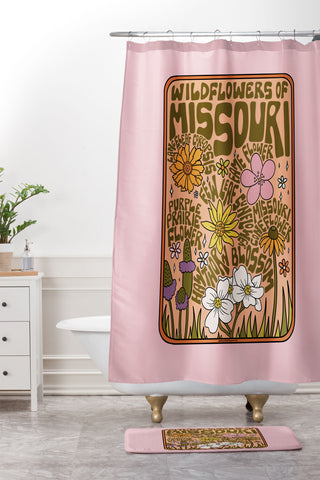 Doodle By Meg Missouri Wildflowers Shower Curtain And Mat