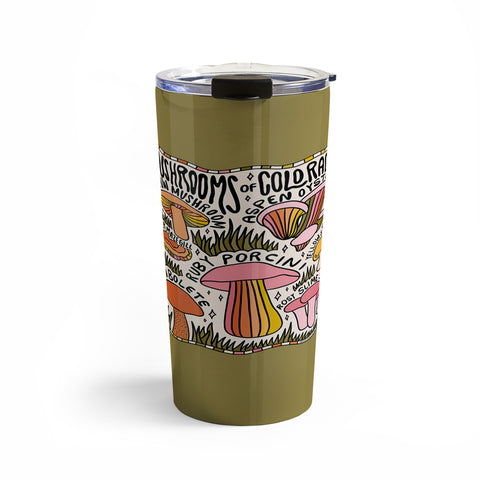 Doodle By Meg Mushrooms of Colorado Travel Mug