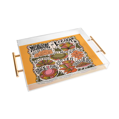 Doodle By Meg Mushrooms of Kansas Acrylic Tray