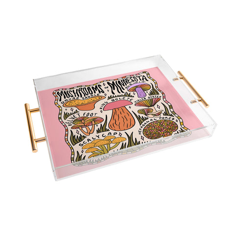 Doodle By Meg Mushrooms of Minnesota Acrylic Tray