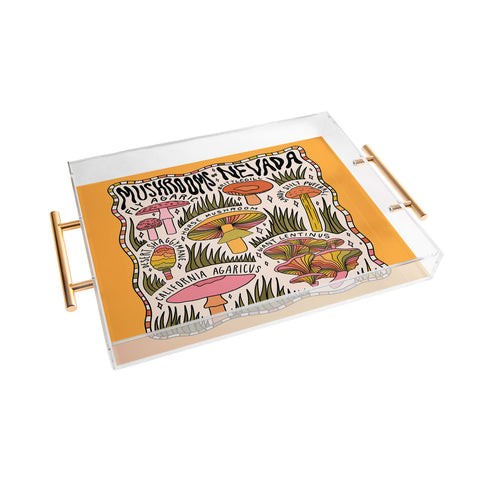 Doodle By Meg Mushrooms of Nevada Acrylic Tray