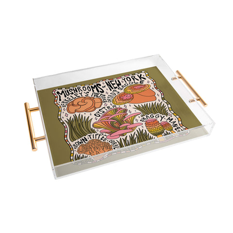 Doodle By Meg Mushrooms of New York Acrylic Tray