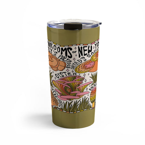 Doodle By Meg Mushrooms of New York Travel Mug