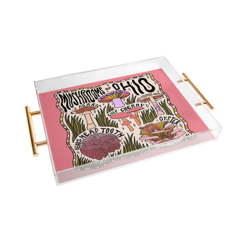 Doodle By Meg Mushrooms of Ohio Acrylic Tray