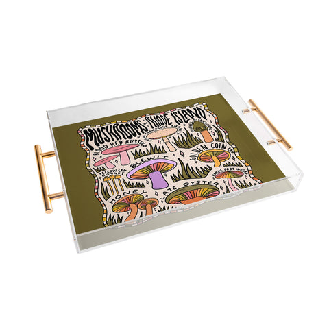 Doodle By Meg Mushrooms of Rhode Island Acrylic Tray