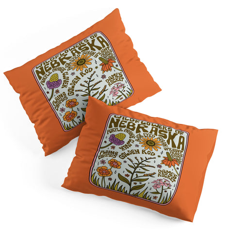 Doodle By Meg Nebraska Wildflowers Pillow Shams