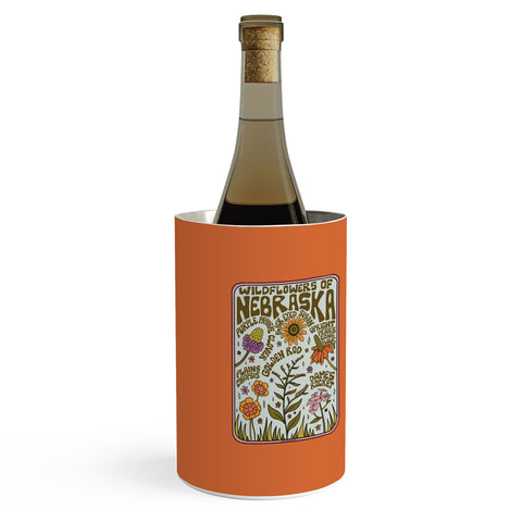 Doodle By Meg Nebraska Wildflowers Wine Chiller