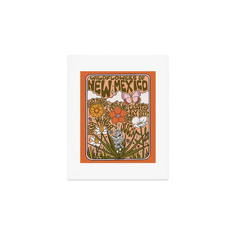 Doodle By Meg New Mexico Wildflowers Art Print