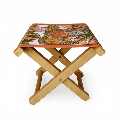 Doodle By Meg New Mexico Wildflowers Folding Stool