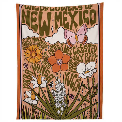Doodle By Meg New Mexico Wildflowers Tapestry