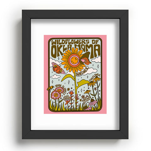 Doodle By Meg Oklahoma Wildflowers Recessed Framing Rectangle