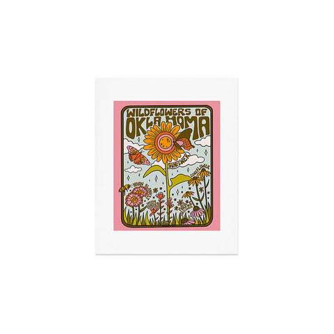 Doodle By Meg Oklahoma Wildflowers Art Print
