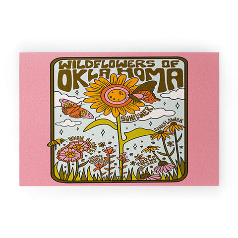 Doodle By Meg Oklahoma Wildflowers Welcome Mat