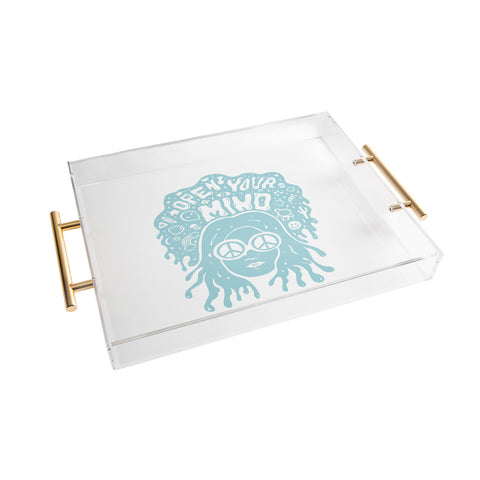 Doodle By Meg Open Your Mind in Mint Acrylic Tray