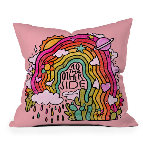 Doodle By Meg Other Side Outdoor Throw Pillow