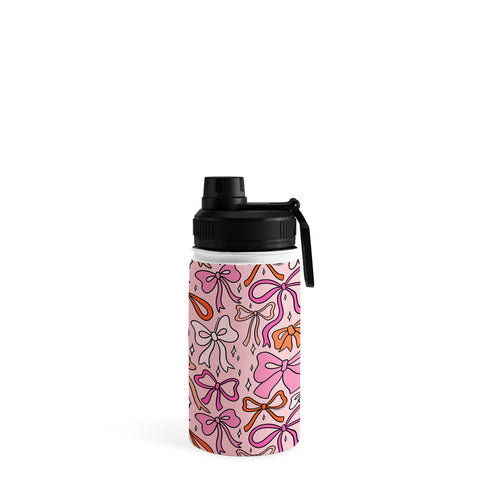 Doodle By Meg Pink Bow Print Water Bottle