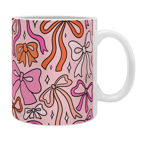Doodle By Meg Pink Bow Print Coffee Mug