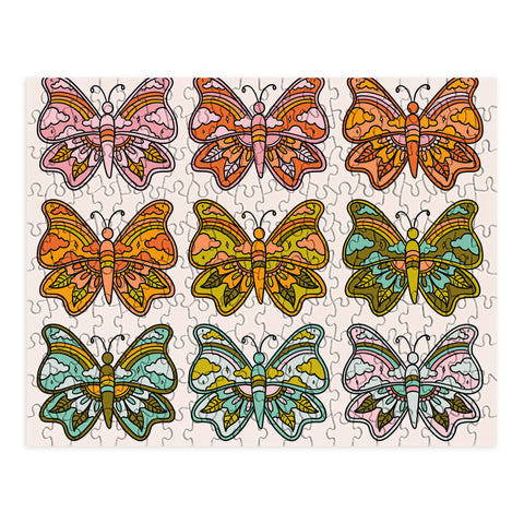 Doodle By Meg Rainbow Butterflies Puzzle