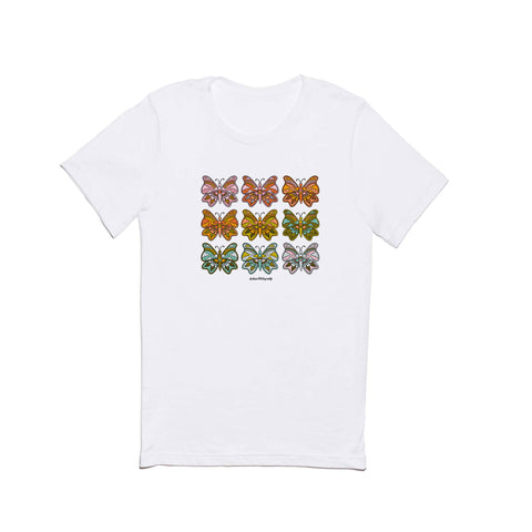 Doodle By Meg Rainbow Butterflies Classic T-shirt