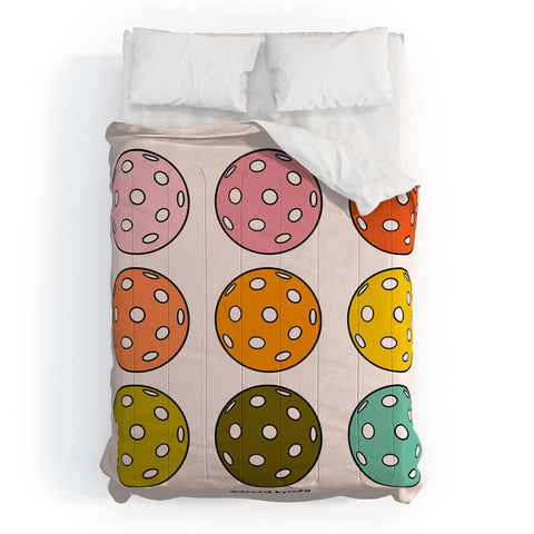 Doodle By Meg Rainbow Pickleballs Comforter