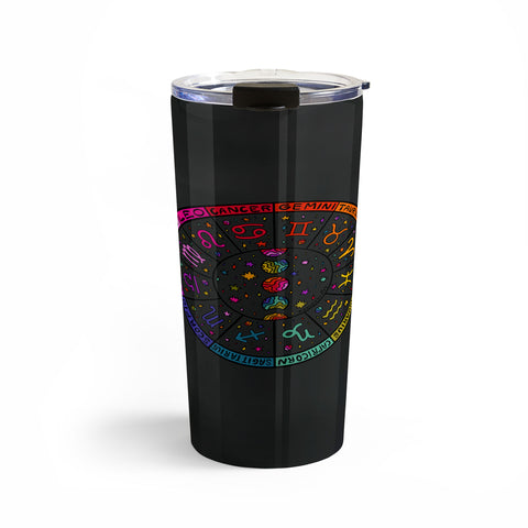 Doodle By Meg Rainbow Zodiac Wheel Travel Mug