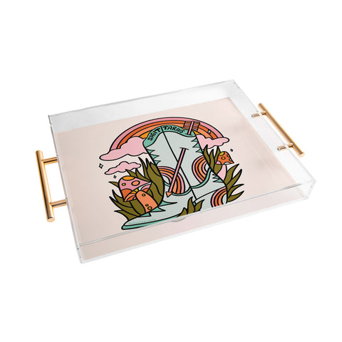 Doodle By Meg Sagittarius Cowboy Boot Acrylic Tray