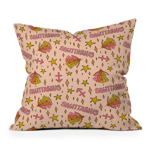 Doodle By Meg Sagittarius Print Outdoor Throw Pillow