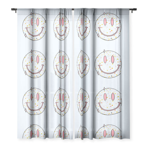 Doodle By Meg Smiley Disco Ball Sheer Window Curtain