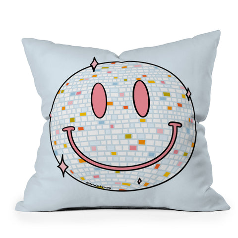 Doodle By Meg Smiley Disco Ball Outdoor Throw Pillow