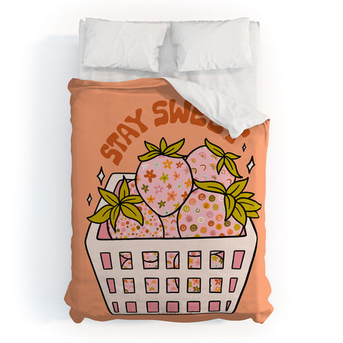 Doodle By Meg Stay Sweet Duvet Cover