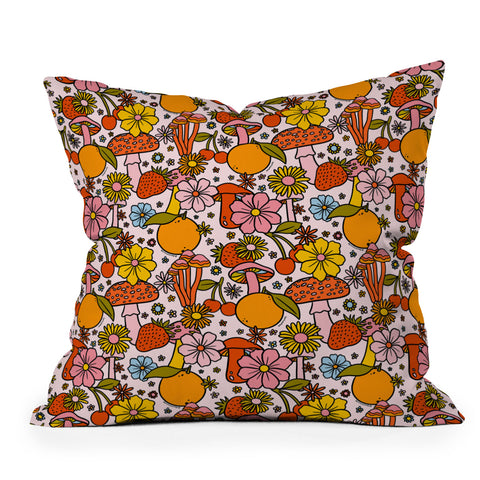 Doodle By Meg Summertime Print Outdoor Throw Pillow