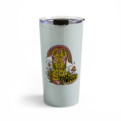 Doodle By Meg Taurus Cowboy Boot Travel Mug