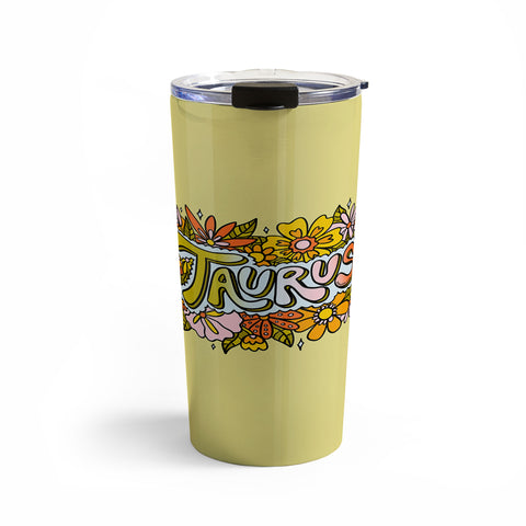 Doodle By Meg Taurus Flowers Travel Mug