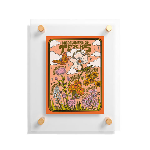 Doodle By Meg Texas Wildflowers Floating Acrylic Print