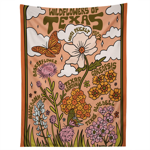 Doodle By Meg Texas Wildflowers Tapestry
