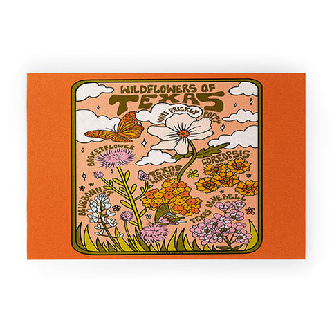 Doodle By Meg Texas Wildflowers Welcome Mat