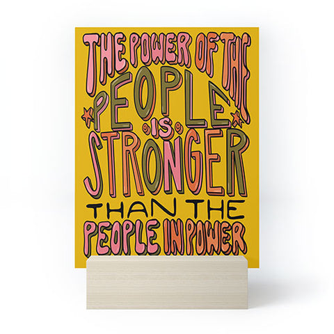 Doodle By Meg The Power of the People Mini Art Print