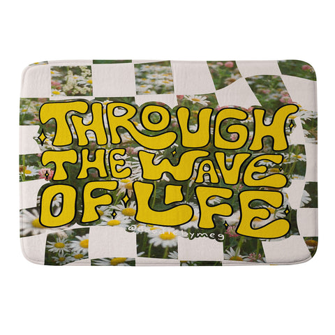 Doodle By Meg Through the Wave of Life Memory Foam Bath Mat