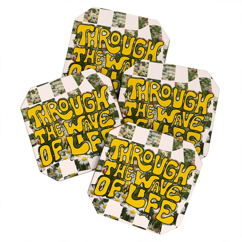 Doodle By Meg Through the Wave of Life Coaster Set