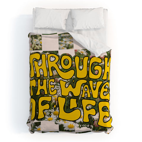 Doodle By Meg Through the Wave of Life Duvet Cover