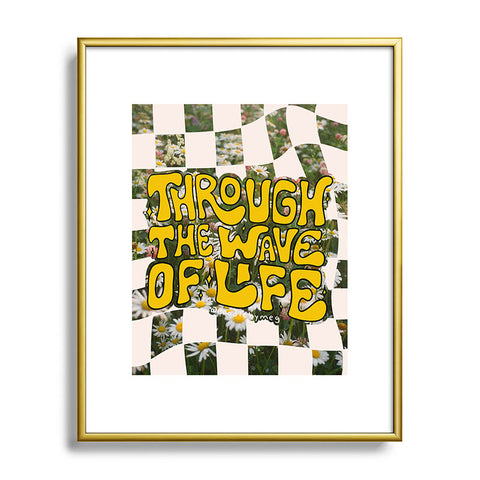 Doodle By Meg Through the Wave of Life Metal Framed Art Print