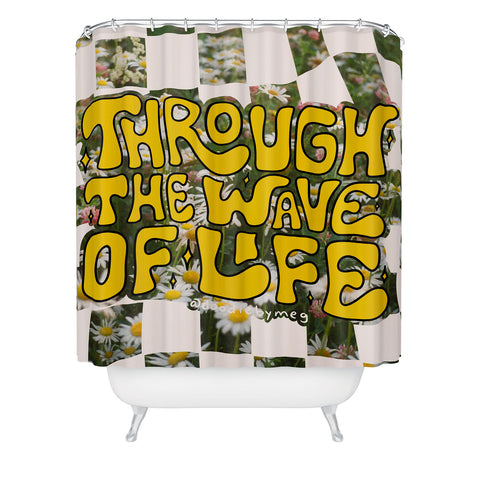 Doodle By Meg Through the Wave of Life Shower Curtain