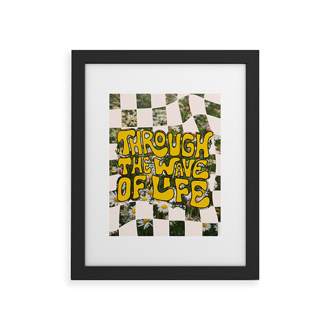 Doodle By Meg Through the Wave of Life Framed Art Print