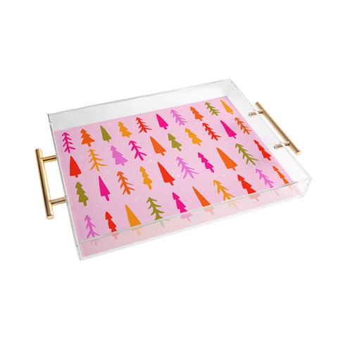 Doodle By Meg Tree Print Acrylic Tray