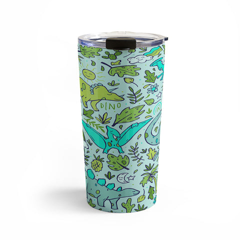 Doodle By Meg Tropical Dinos Travel Mug