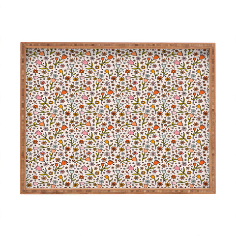 Doodle By Meg Tulip Print Rectangular Tray